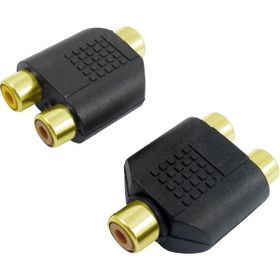 Polaxtor 1RCA Dişi To 2RCA Dişi Gold Çevirici Jack