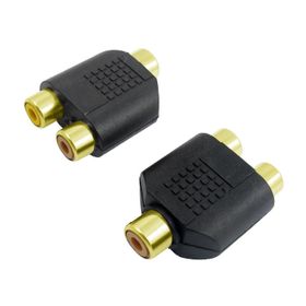 Polaxtor 1RCA Dişi To 2RCA Dişi Gold Çevirici Jack