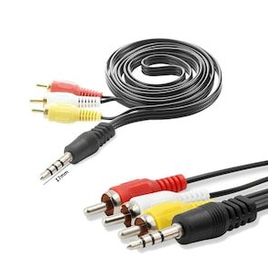 Polaxtor Av Kablo 3 Rca 3.5 mm Aux Uzun Jack Kablo