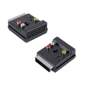 Polaxtor DY-3128 Erkek Dişi 3RCA Swichli Scart Adaptör