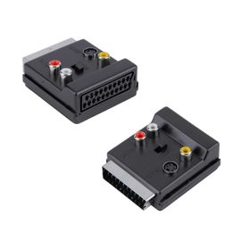 Polaxtor DY-3128 Erkek Dişi 3RCA Swichli Scart Adaptör
