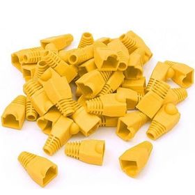 Polaxtor Sarı 100 Adet RJ45 Cat 5 Cat 6 Kılıf