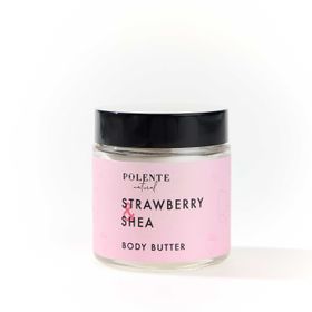 Polente Natural 100 ml Çilek ve Shea Body Butter Yoğun Vücut Nemlendiricisi