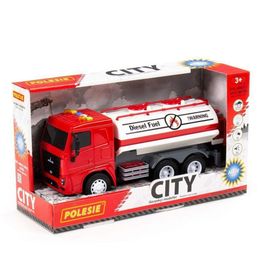 Polesie Oyuncak 96296 City Sürtmeli V2 Işıklı ve Sesli Kırmızı Kabin Kutuda Tanker