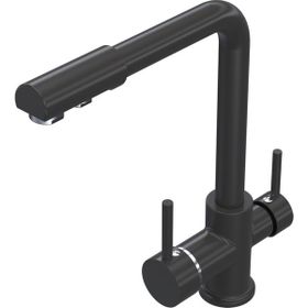 Polex Cristalux Lux Arıtmalı Antrasit Mutfak Evye Bataryası