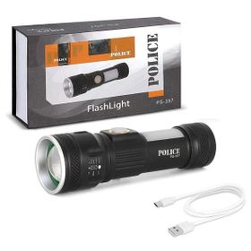 Police PS-357 Cob Led Zoom Şarjlı El Feneri