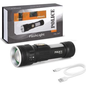 Police PS-357 Cob Led Zoom Şarjlı El Feneri