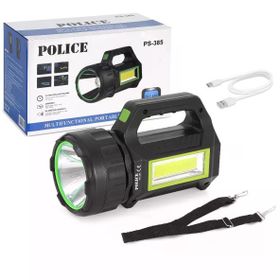 Police PS-385 30 W Cob Ledli Güneş Enerjili Şarjlı Spot Fener