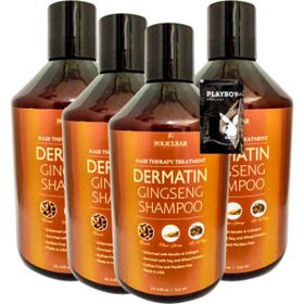 Policlear Dermatin Shampoo Ginsengli 4x500 ml Özel Bakım Şampuanı