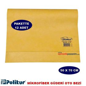 Polikur Mikrofiber Güderi 50x70 cm 12'li Oto Bezi