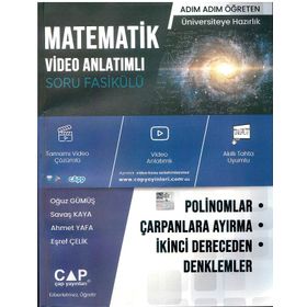 Polinomlar Çarpanlara Ayırma İkinci Dereceden Denklemler - Çap Yayınları