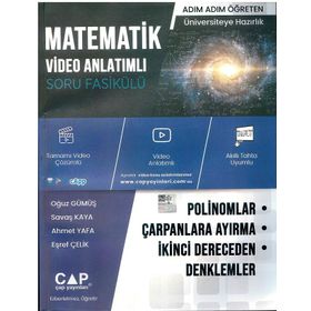 Polinomlar Çarpanlara Ayırma İkinci Dereceden Denklemler - Çap Yayınları
