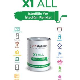 Polisan 0,75 lt İğde Dalı X1 All Tüm Zeminler İçin Yıkanabilen Silinebilen Kokusuz Boya