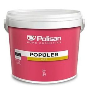 Polisan 10 kg Krem Rengi Popüler Plastik Mat Duvar Boyası