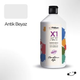 Polisan 1000 ml Antik Beyaz X1art Multisurface Hobi Boyası
