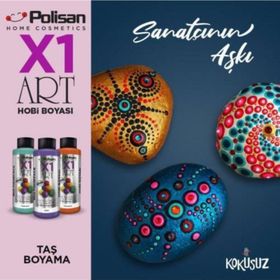 Polisan 120 ml Mercan X1ART Multisurface Hobi Boyası