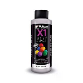 Polisan 120 ml Siyah Orkide X1 Art Vernikli Akrilik Hobi Boyası