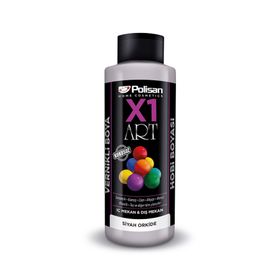 Polisan 120 ml Siyah Orkide X1 Art Vernikli Akrilik Hobi Boyası