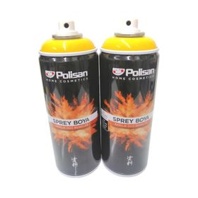Polisan 2x400 ml Krom Sarı Akrilik Sprey Boya
