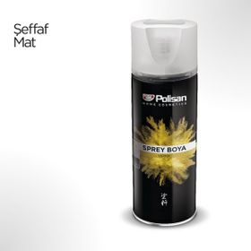 Polisan 400 ml Siyah Şeffaf Mat Vernik Sprey Boya