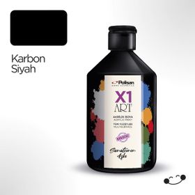 Polisan 500 ml Karbon Siyah X1art Multisurface Hobi Boyası