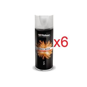 Polisan 501 Mat Beyaz 400 ml 6 Adet Sprey Boya
