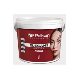 Polisan Antibakteriyel Elegans Extra 2.5 lt / 3.5 kg + 9 Parça Set Silikonlu Su Bazlı Marjinal Gri Renk İç Cephe Boyası