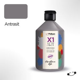 Polisan Antrasit 500 ml X1 Art Multisurface Hobi Boyası