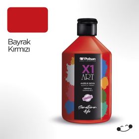 Polisan Bayrak Kırmızısı 500 ml X1 Art Vernikli Hobi Boyası