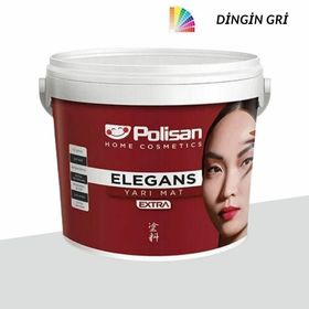 Polisan Elegans Extra Dingin Gri 7,5 lt Yarı Mat İç Cephe Duvar Boyası