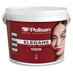 Polisan Elegans Extra Dingin Gri 7,5 lt Yarı Mat İç Cephe Duvar Boyası