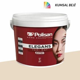 Polisan Elegans Extra Kumsal Beji 15 lt Yarı Mat İç Cephe Duvar Boyası