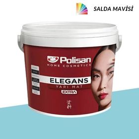 Polisan Elegans Extra Salda Mavisi 7,5 lt Yarı Mat İç Cephe Duvar Boyası