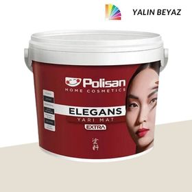 Polisan Elegans Extra Yalın Beyaz 2.5 lt Yarı Mat İç Cephe Duvar Boyası