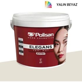 Polisan Elegans Extra Yalın Beyaz 2.5 lt Yarı Mat İç Cephe Duvar Boyası