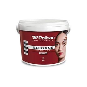 Polisan Elegans Extra Yarı Mat 2,5 lt Dingin Gri Antibakteriyel Boya