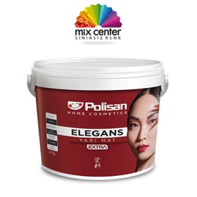 Polisan Elegans Extra Yarı Mat Antibakteriyel Küf Önleyici 2.5 lt Sade Bej Renk İç Cephe Boyası