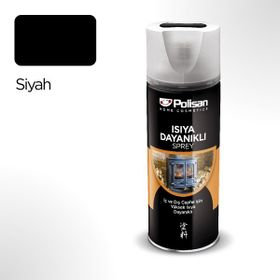 Polisan Isıya Dayanıklı Siyah 400 ml Sprey Boya