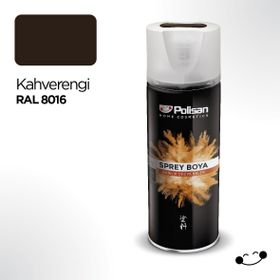 Polisan Kahve Ral-8016 400 ml Akrılık Sprey Boya