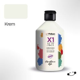 Polisan Krem 500 ml X1 Art Multisurface Hobi Boyası