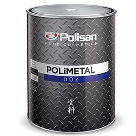Polisan Mat Siyah 2.5 lt Polimetal Düz Boya