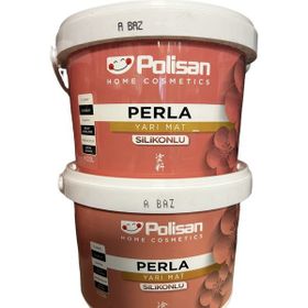 Polisan Perla Sakız Beyazı Cİ-6201 2.5 lt Yarı Mat Silinebilir Silikonlu İç Cephe Boyası