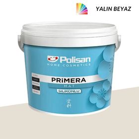Polisan Primera Yalın Beyaz 2,5 lt Mat Silikonlu İç Cephe Duvar Boyası