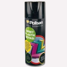 Polisan Ral 9004 Mat Siyah Sprey Plastik Yüzey Boyası