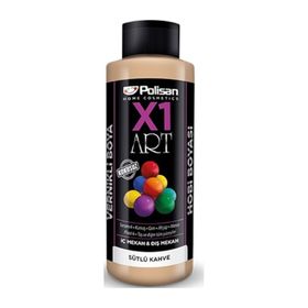 Polisan Sütlü Kahve 120 ml X1 Art Vernikli Hobi Boyası