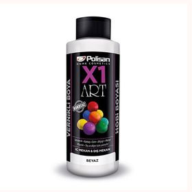 Polisan X1 Art Beyaz 120 ml Vernikli Hobi Boyası