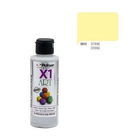 Polisan X1 Art Citrine Açık Sarı 120 ml Multisurface Hobi Boyası