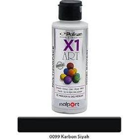 Polisan X1 Art Karbon Siyah 120 ml Multisurface Hobi Boyası
