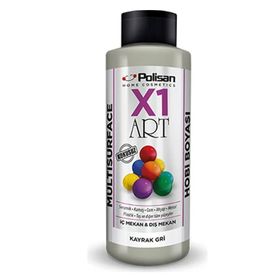 Polisan X1 Art Kayrak Gri 120 ml Multisurface Hobi Boyası