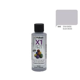Polisan X1 Art Multisurface 0045 Siyah Orkide 120 ml Hobi Boyası